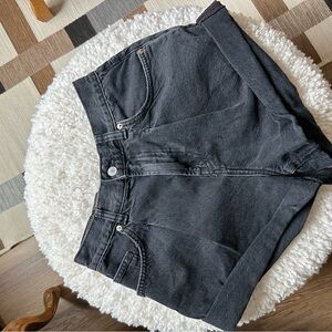 We The Free Black Denim Shorts
